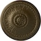Ekena Millwork Bailey Ceiling Medallion (Fits Canopies up to 4"), Hand-Painted Brass, 18 1/8"OD x 3/4"P CM19BIBRS - alternate 1